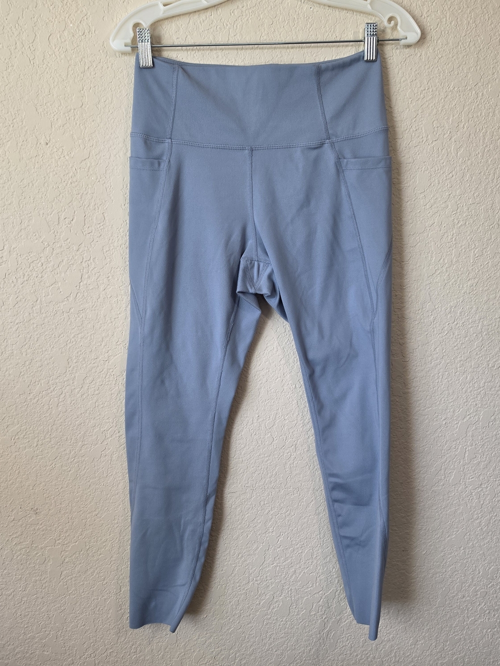 Danskin High Rise Active Leggings with Side Pockets Light Blue M